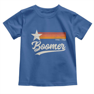 Boomers Generation Toddler T Shirt Vintage Retro Gift TS10 Royal Blue Print Your Wear