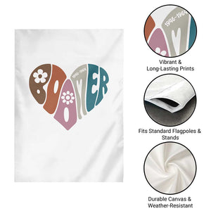 Boomers Generation Garden Flag Vintage 40s 50s 60s Hippe Peace Love Hippy TS10 Print Your Wear