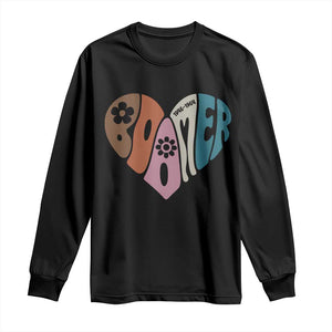 Boomers Generation Long Sleeve Shirt Vintage 40s 50s 60s Hippe Peace Love Hippy TS10 Black Print Your Wear