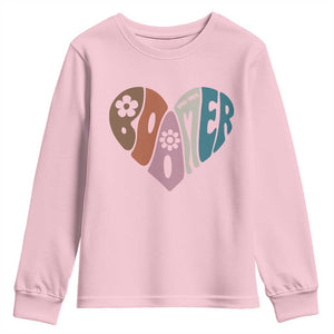 Boomers Generation Youth Sweatshirt Vintage 40s 50s 60s Hippe Peace Love Hippy TS10 Light Pink Print Your Wear