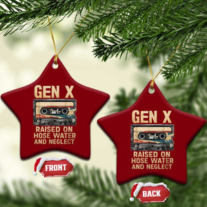 Gen X Ceramic Ornament Vintage Cassette Tape Raised On Hose Water And Neglect Nostalgia TS10 Print Your Wear