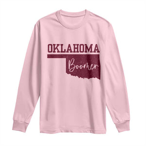 Oklahoma Boomer Long Sleeve Shirt TS10 Light Pink Print Your Wear