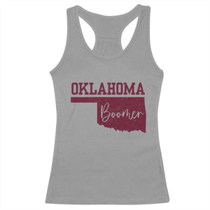 Oklahoma Boomer Racerback Tank Top TS10 Sport Gray Print Your Wear