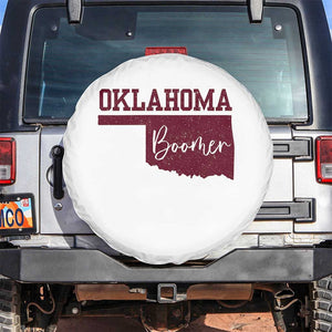 Oklahoma Boomer Spare Tire Cover TS10 No hole White Print Your Wear