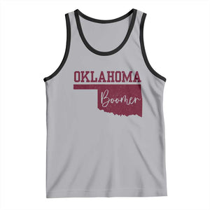 Oklahoma Boomer Tank Top TS10 Athletic Heather Black Print Your Wear