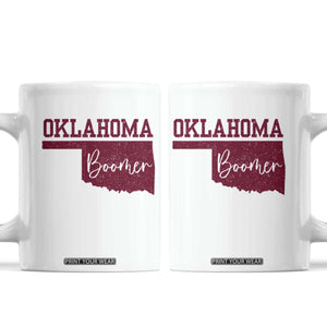 Oklahoma Boomer Coffee Mug TS10 White Print Your Wear