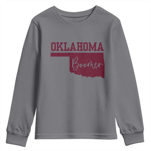 Oklahoma Boomer Youth Sweatshirt TS10 Charcoal Print Your Wear