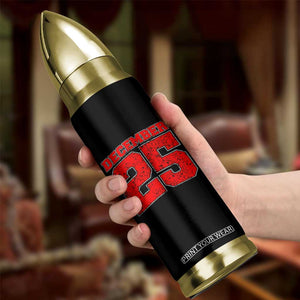 Retro December 25 Christmas Bullet Tumbler Vintage Holiday TS10 Print Your Wear