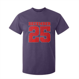 Retro December 25 Christmas T Shirt For Kid Vintage Holiday TS10 Purple Print Your Wear
