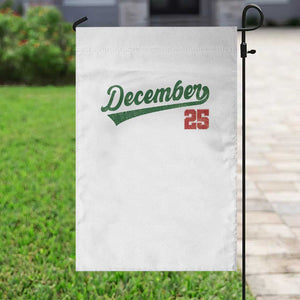 Retro Christmas December 25 Garden Flag Retro Vintage Script Holiday Trip TS10 Print Your Wear