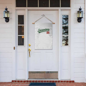 Retro Christmas December 25 Garden Flag Retro Vintage Script Holiday Trip TS10 Print Your Wear