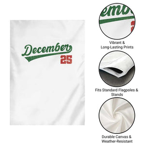 Retro Christmas December 25 Garden Flag Retro Vintage Script Holiday Trip TS10 Print Your Wear