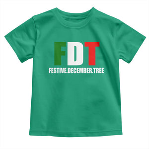 Subtle FDT Christmas Toddler T Shirt Hidden Message Funny Festive December Tree TS10 Irish Green Print Your Wear