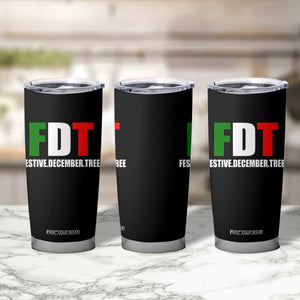 Subtle FDT Christmas Tumbler Cup Hidden Message Funny Festive December Tree TS10 Print Your Wear