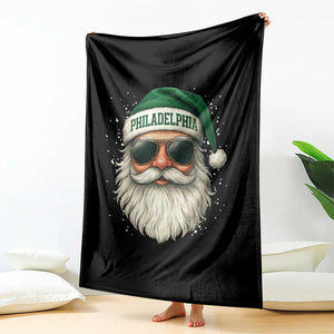 Christmas Philadelphia Fan Throw Blanket Funny Retro Santa Philly Lovers TS10 Print Your Wear