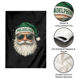 Christmas Philadelphia Fan Garden Flag Funny Retro Santa Philly Lovers TS10 Print Your Wear