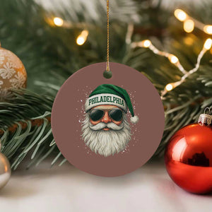 Christmas PFE Ceramic Ornament Funny Retro Santa Philly Lovers TS10 1pc Mocha Print Your Wear