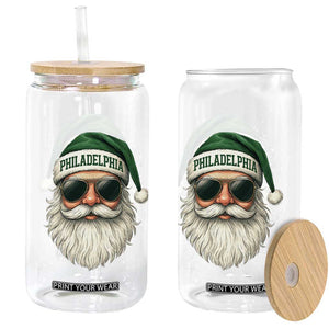 Christmas PFE Glass Can Funny Retro Santa Philly Lovers TS10 Print Your Wear