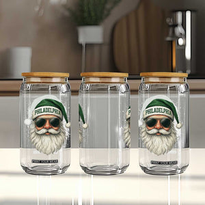 Christmas PFE Glass Can Funny Retro Santa Philly Lovers TS10 Print Your Wear