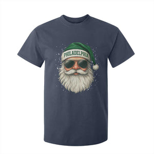 Christmas PFE T Shirt For Kid Funny Retro Santa Philly Lovers TS10 Navy Print Your Wear