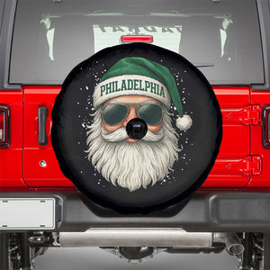 Christmas PFE Spare Tire Cover Funny Retro Santa Philly Lovers TS10 Black Print Your Wear
