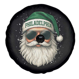 Christmas PFE Spare Tire Cover Funny Retro Santa Philly Lovers TS10 Print Your Wear