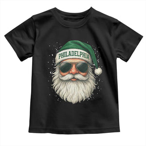 Christmas Philadelphia Fan Toddler T Shirt Funny Retro Santa Philly Lovers TS10 Black Print Your Wear