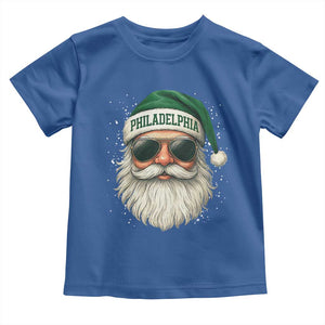 Christmas Philadelphia Fan Toddler T Shirt Funny Retro Santa Philly Lovers TS10 Royal Blue Print Your Wear