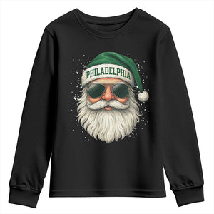 Christmas PFE Youth Sweatshirt Funny Retro Santa Philly Lovers TS10 Black Print Your Wear