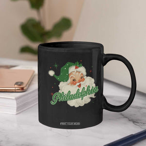 Christmas Philadelphia Football Coffee Mug Vintage Santa Philly Lovers TS10 Print Your Wear