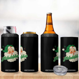 Christmas Philly Lover 4 in 1 Can Cooler Tumbler Vintage Santa EF Football Fan TS10 Print Your Wear