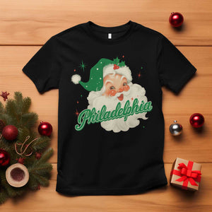 Christmas Philadelphia Football T Shirt Vintage Santa Philly Lovers TS10 Black Print Your Wear