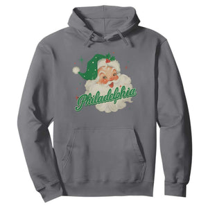 Christmas Philadelphia Football Hoodie Vintage Santa Philly Lovers TS10 Charcoal Print Your Wear