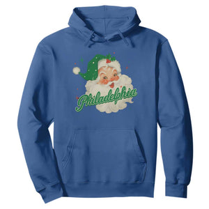 Christmas Philadelphia Football Hoodie Vintage Santa Philly Lovers TS10 Royal Blue Print Your Wear