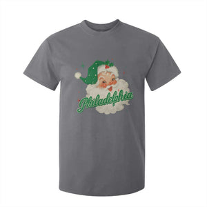 Christmas Philadelphia Football T Shirt For Kid Vintage Santa Philly Lovers TS10 Charcoal Print Your Wear