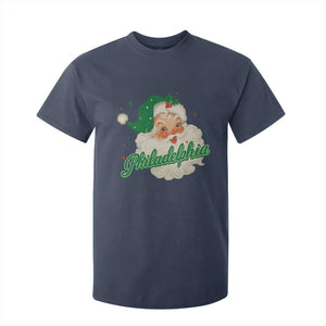 Christmas Philadelphia Football T Shirt For Kid Vintage Santa Philly Lovers TS10 Navy Print Your Wear