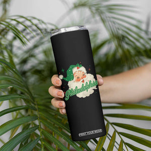 Christmas Philadelphia Football Skinny Tumbler Vintage Santa Philly Lovers TS10 Print Your Wear