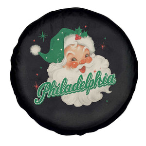 Christmas Philadelphia Football Spare Tire Cover Vintage Santa Philly Lovers TS10 Print Your Wear