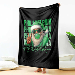 Philadelphia Football Christmas Throw Blanket Santa Retro Philly Fan TS10 Print Your Wear