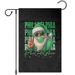 Philadelphia Football Christmas Garden Flag Santa Retro Philly Fan TS10 Black Print Your Wear