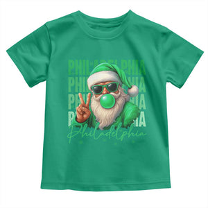 Philadelphia Football Christmas Toddler T Shirt Santa Retro Philly Fan TS10 Irish Green Print Your Wear