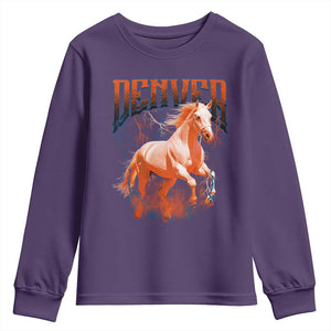 DFB Fan Youth Sweatshirt Vintage Mascot Game Day Bootleg TS10 Purple Print Your Wear