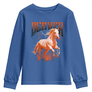 DFB Fan Youth Sweatshirt Vintage Mascot Game Day Bootleg TS10 Royal Blue Print Your Wear