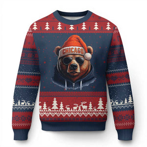 Vintage CFB Christmas Ugly Christmas Sweater Trendy Fan Gifts Game Day Apparel TS10 Navy Red Print Your Wear