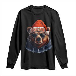 Vintage Chicago Football Christmas Long Sleeve Shirt Trendy Fan Gifts Game Day Apparel Bears Fan Gear TS10 Black Print Your Wear