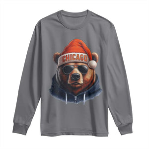 Vintage Chicago Football Christmas Long Sleeve Shirt Trendy Fan Gifts Game Day Apparel Bears Fan Gear TS10 Charcoal Print Your Wear