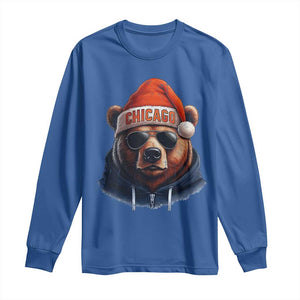 Vintage Chicago Football Christmas Long Sleeve Shirt Trendy Fan Gifts Game Day Apparel Bears Fan Gear TS10 Royal Blue Print Your Wear