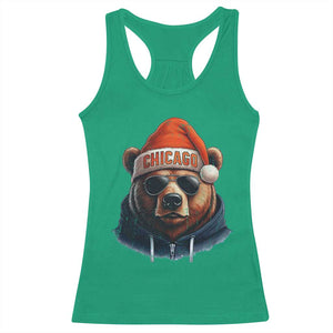 Vintage Chicago Football Christmas Racerback Tank Top Trendy Fan Gifts Game Day Apparel Bears Fan Gear - Print Your Wear