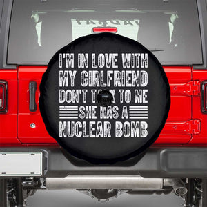 I'm In Love With My Girlfriend Spare Tire Cover Don't Talk to Me TS10 Black Print Your Wear