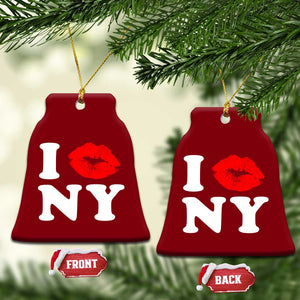 I Love NY Ceramic Ornament Sexy Lips Red Lipstick Kiss New York Lover Travel Gift TS10 Print Your Wear